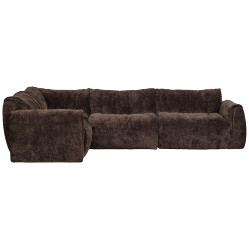 Hoekbank Baggy 3D chenille - Donkerburin (links) - Afbeelding 3
