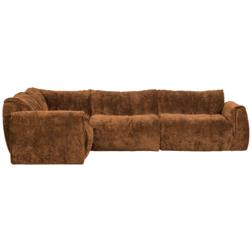 Hoekbank Baggy 3D chenille - Mddenbruin (links) - Afbeelding 2