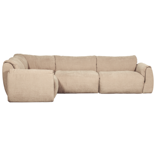 Hoekbank Baggy geweven chenille - Zand (links) - Afbeelding 2