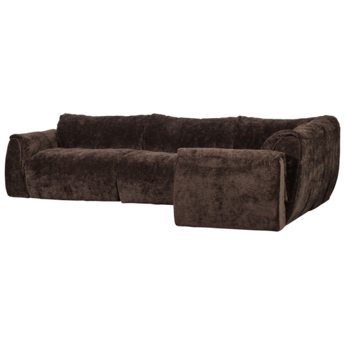 Hoekbank Baggy 3D chenille - Donkerburin (rechts) - Afbeelding 5