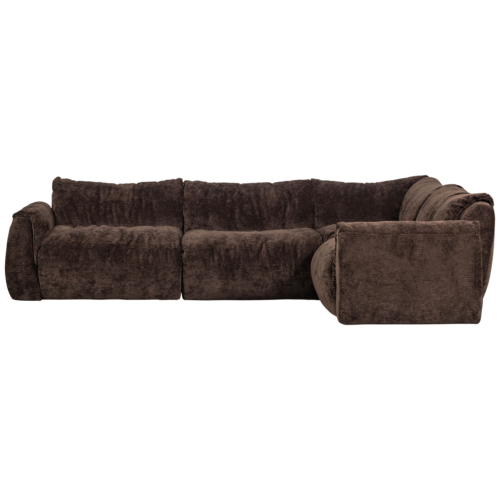 Hoekbank Baggy 3D chenille - Donkerburin (rechts) - Afbeelding 4