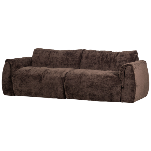 2-zits Bank Baggy Geweven chenille - Donkerbruin