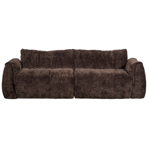2-zits Bank Baggy Geweven chenille - Donkerbruin - Afbeelding 3