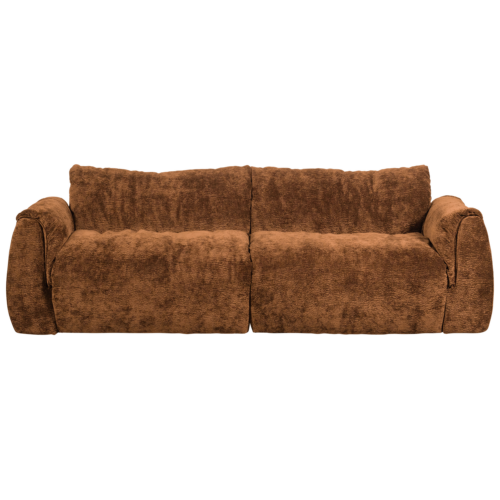 2-zits Bank Baggy 3D chenille - Middenbruin - Afbeelding 2