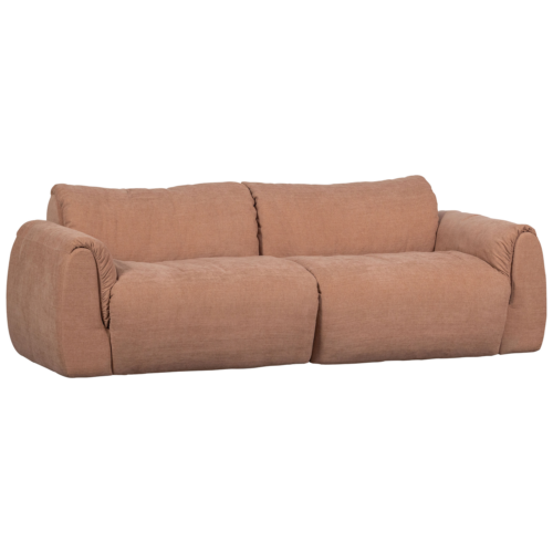 2-zits Bank Baggy Gweven chenille - Oud Roze - Afbeelding 3