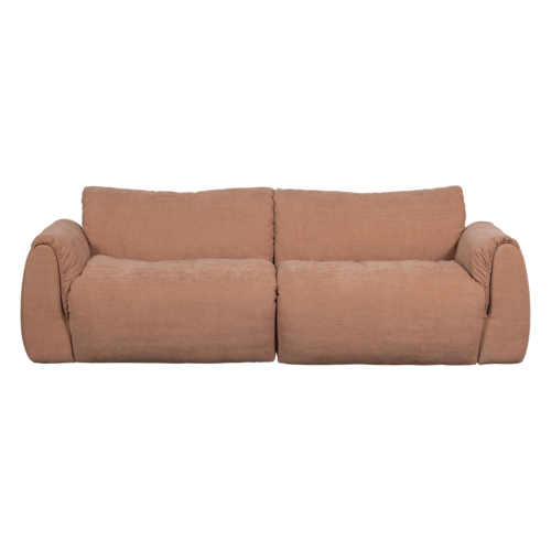2-zits Bank Baggy Gweven chenille - Oud Roze - Afbeelding 2