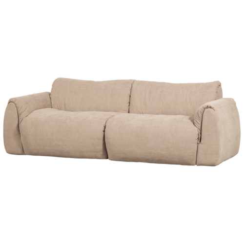 3-zits Bank Baggy 3D Gweven chenille - Zand