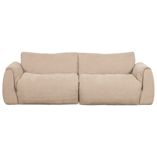 3-zits Bank Baggy 3D Gweven chenille - Zand - Afbeelding 2