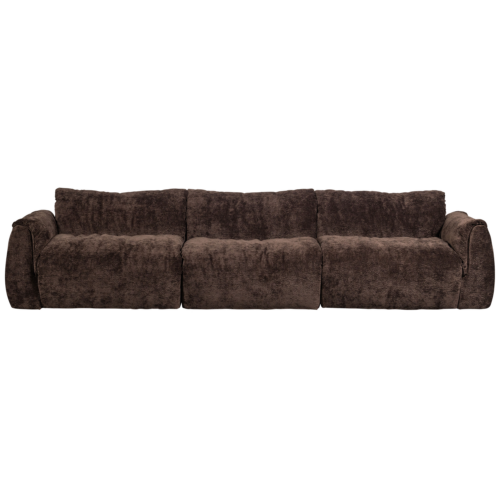 3-zits Bank Baggy 3D Gweven chenille - Donkerbruin - Afbeelding 3