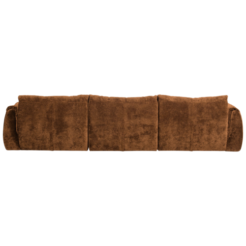 3-zits Bank Baggy 3D Gweven chenille - Middenbruin - Afbeelding 4