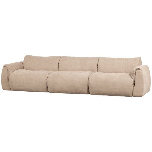 3-zits Bank Baggy Gweven chenille - Zand