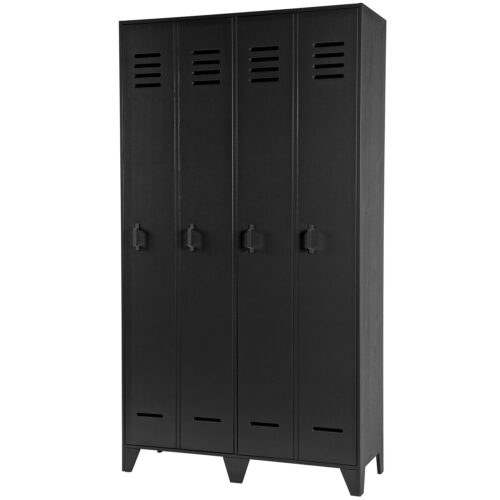 Lockerkast Stijn 2-deurs, kleur Zwart