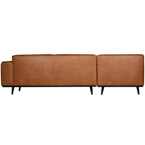 Statement hoekbank links lederlook cognac - Afbeelding 4