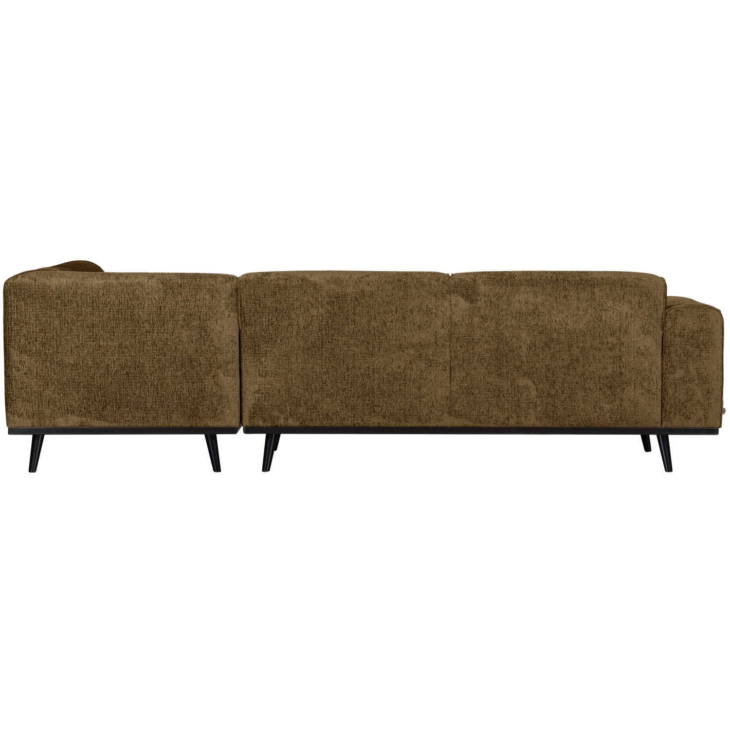 Statement hoekbank rechts structure velvet brass - Afbeelding 3