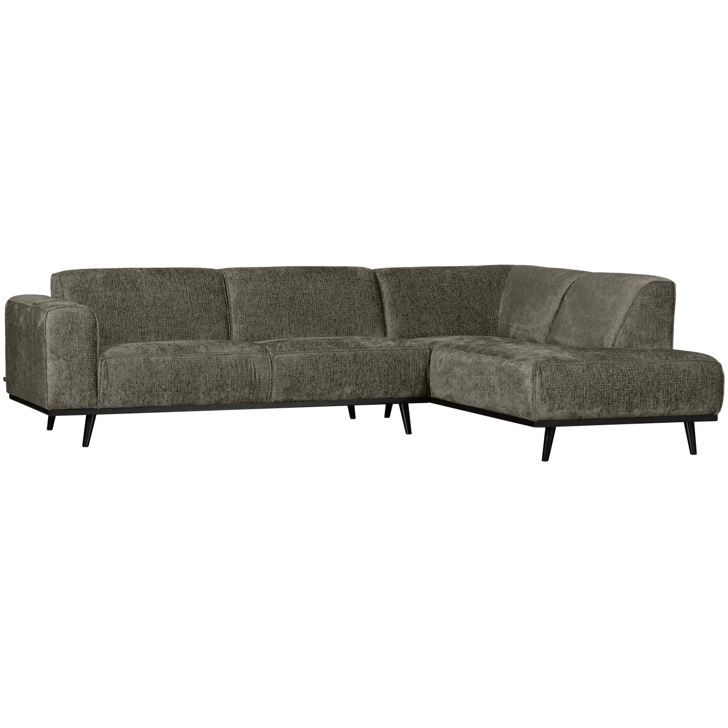 Statement hoekbank rechts structure velvet frost