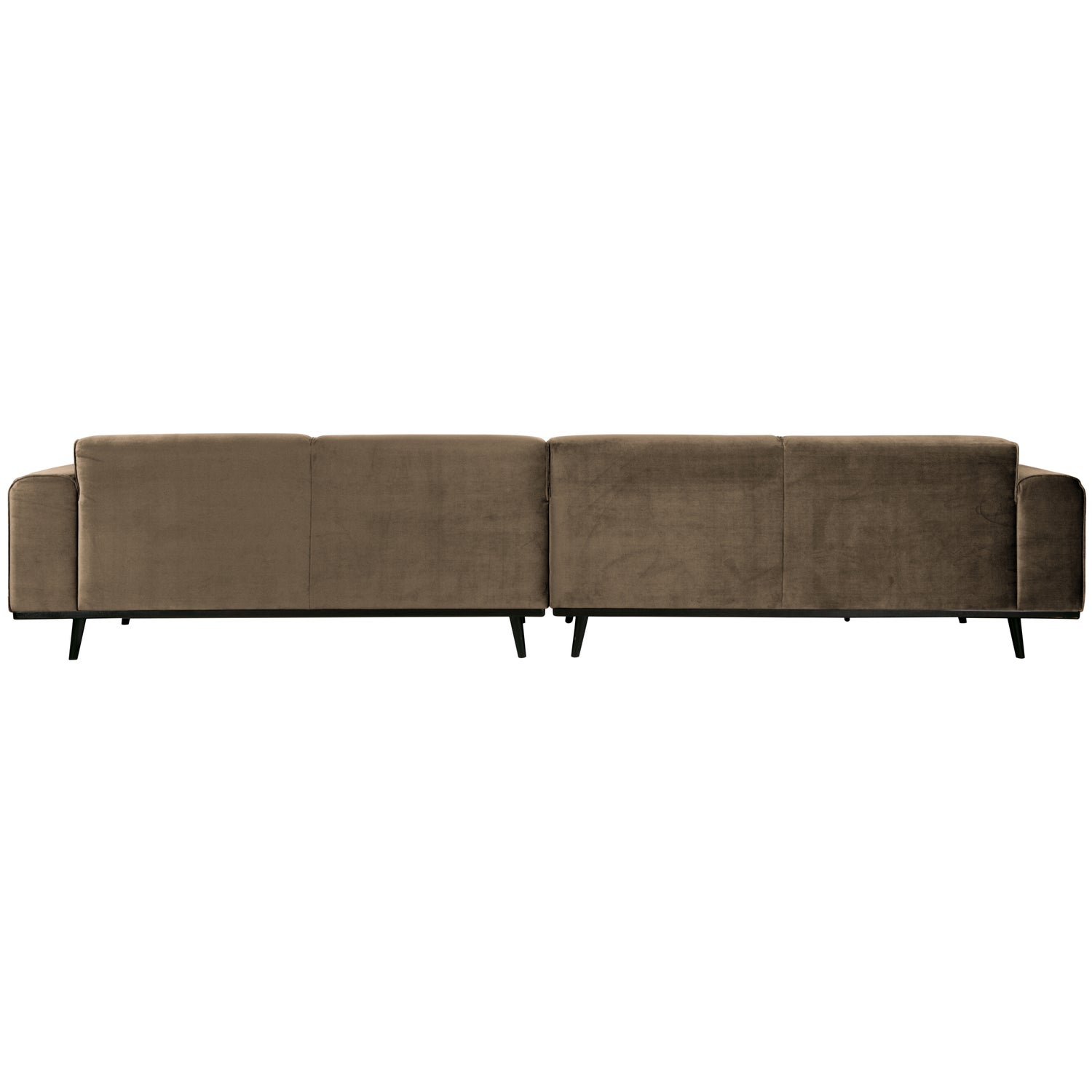 Statement xl 4-zits bank 372 cm fluweel taupe - Afbeelding 3