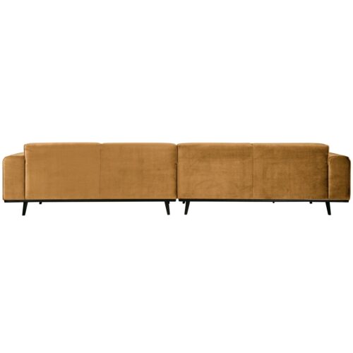 Statement xl 4-zits bank 372 cm fluweel honinggeel - Afbeelding 3