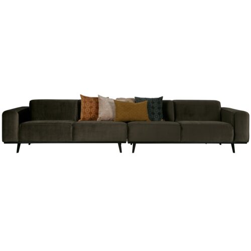 Statement xl 4-zits bank 372 cm fluweel warm groen - Afbeelding 3