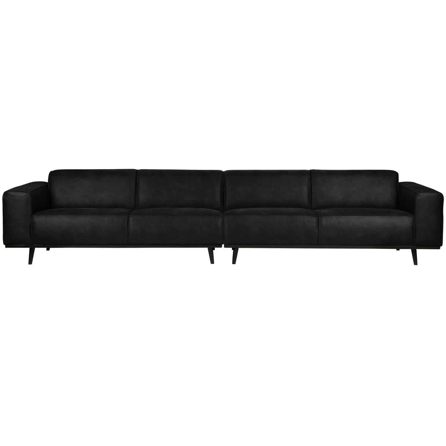 Statement xl 4-zits bank 372 cm suedine zwart