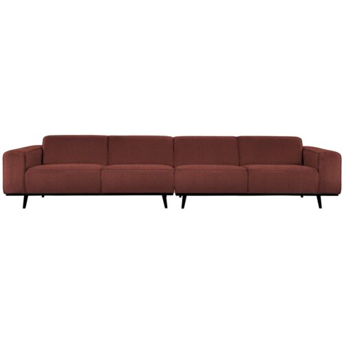 Statement xl 4-zits bank 372 cm boucle chestnut