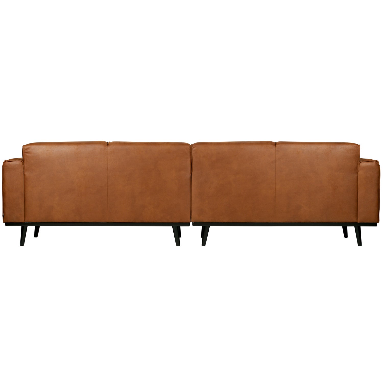 Statement 4-zits bank 280 cm lederlook cognac - Afbeelding 4