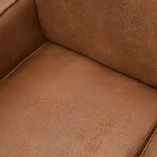 Statement hoekbank links lederlook cognac - Afbeelding 5