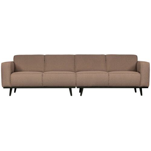 Statement 4-zits bank 280 cm boucle nougat