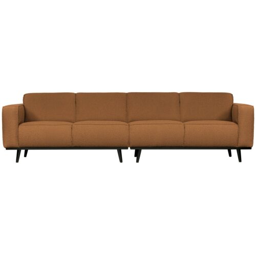 Statement 4-zits bank 280 cm boucle butter