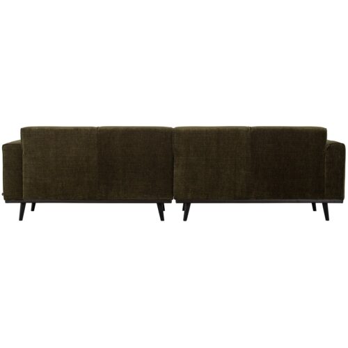 Statement 4-zits bank 280 cm platte brede rib warm groen - Afbeelding 3