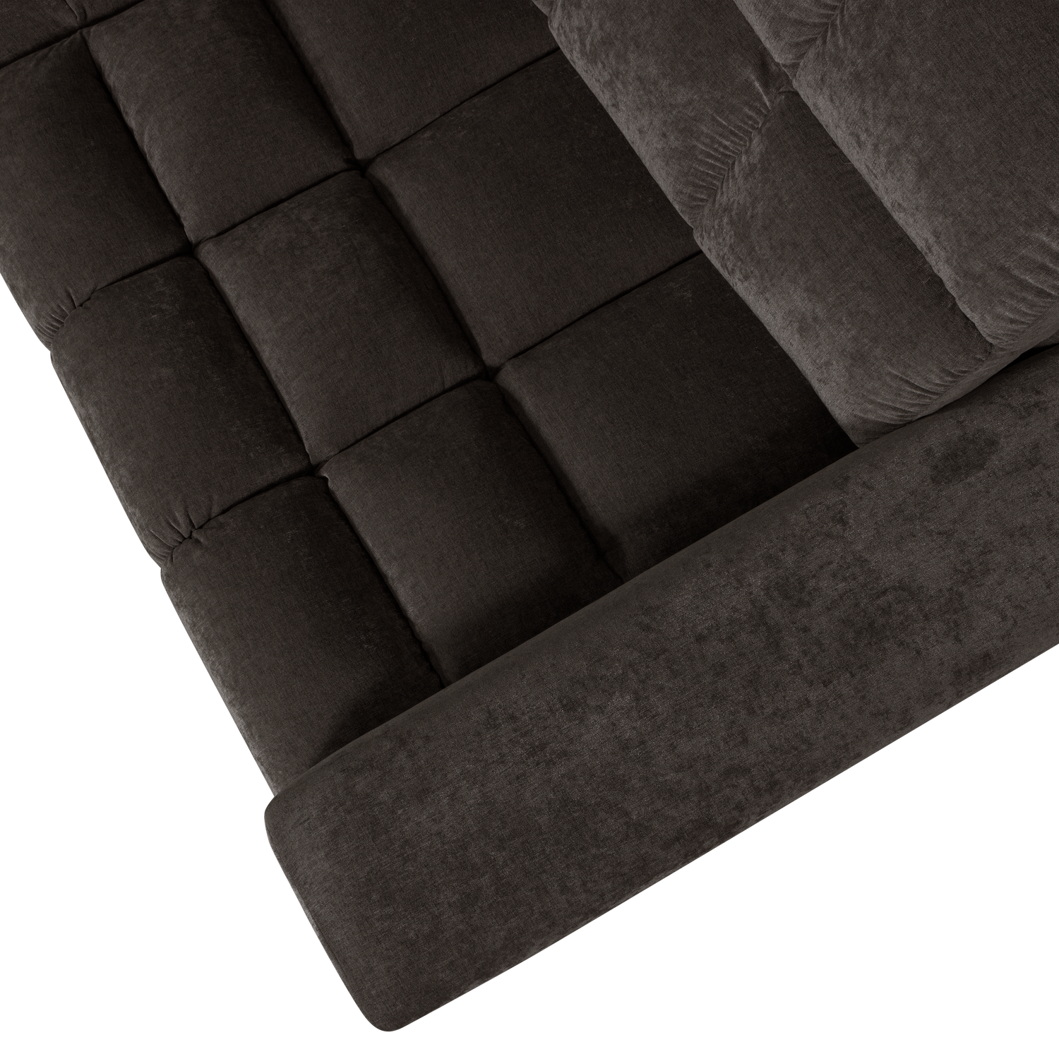 Second date hoekbank links vintage antraciet - Afbeelding 5