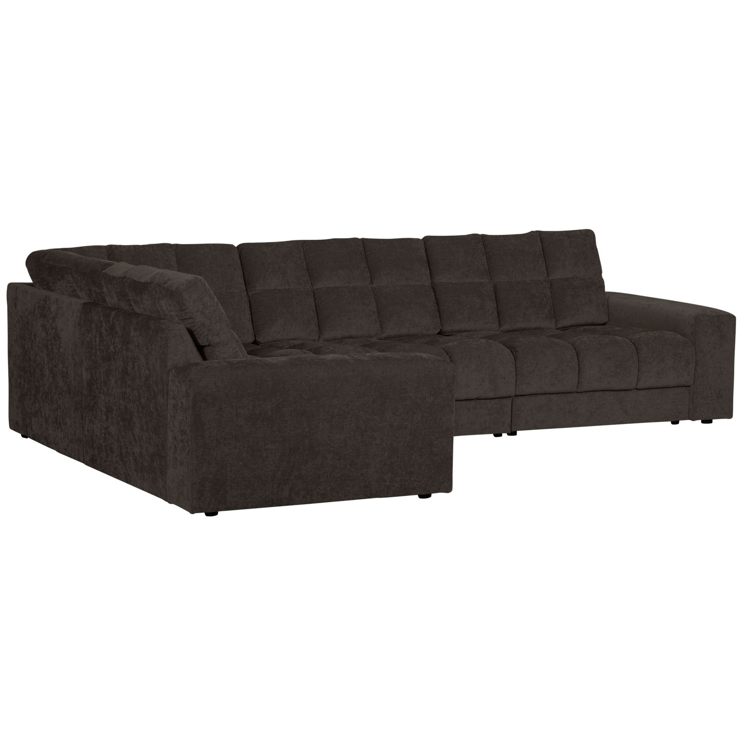 Second date hoekbank links vintage antraciet - Afbeelding 3