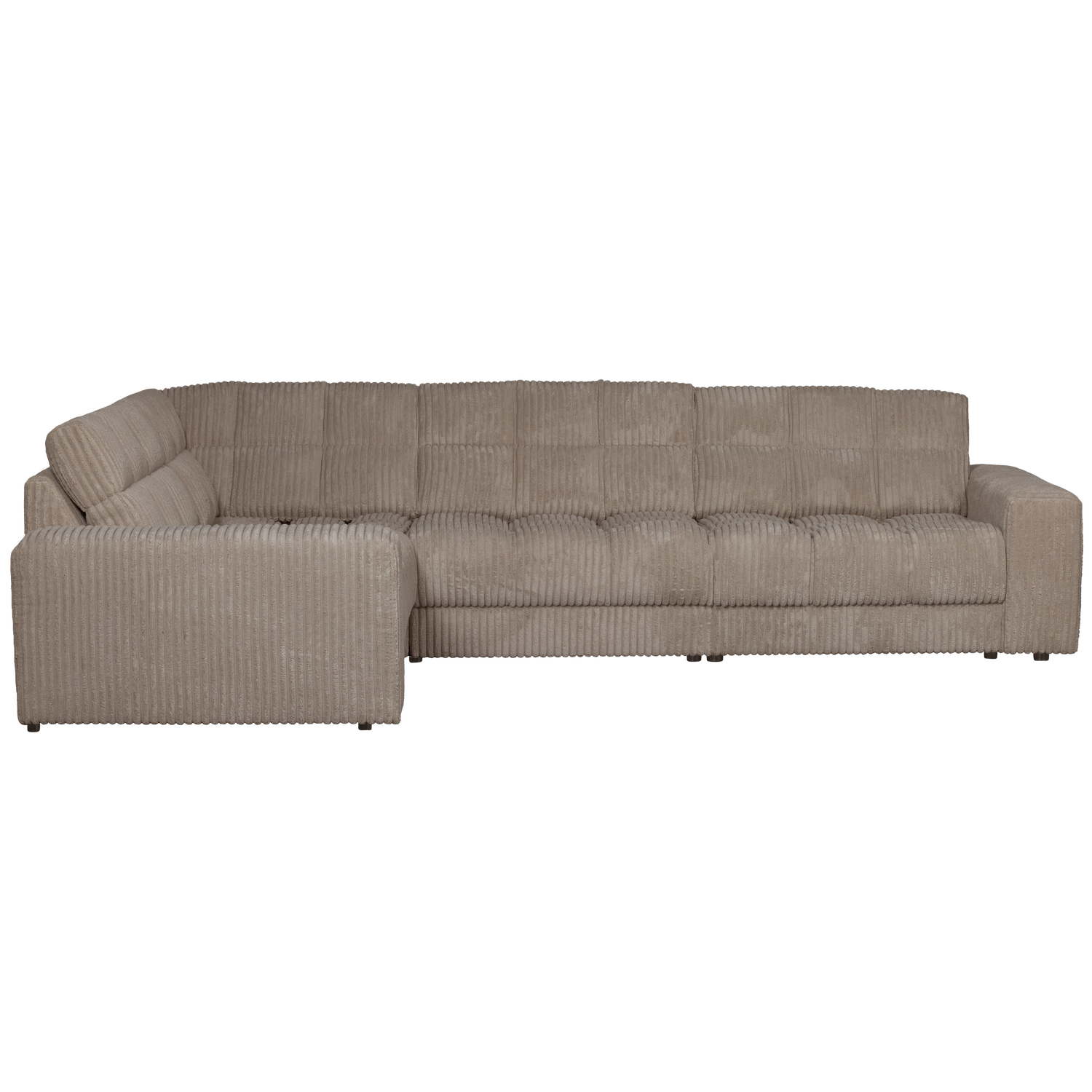 Second date hoekbank links grove ribstof mud - Afbeelding 2
