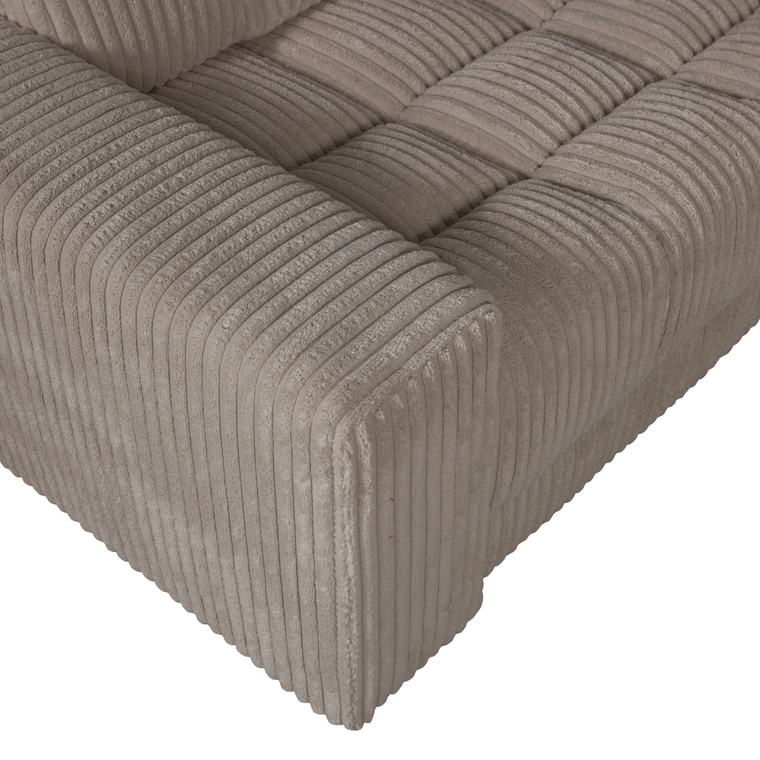 Second date hoekbank links grove ribstof mud - Afbeelding 5