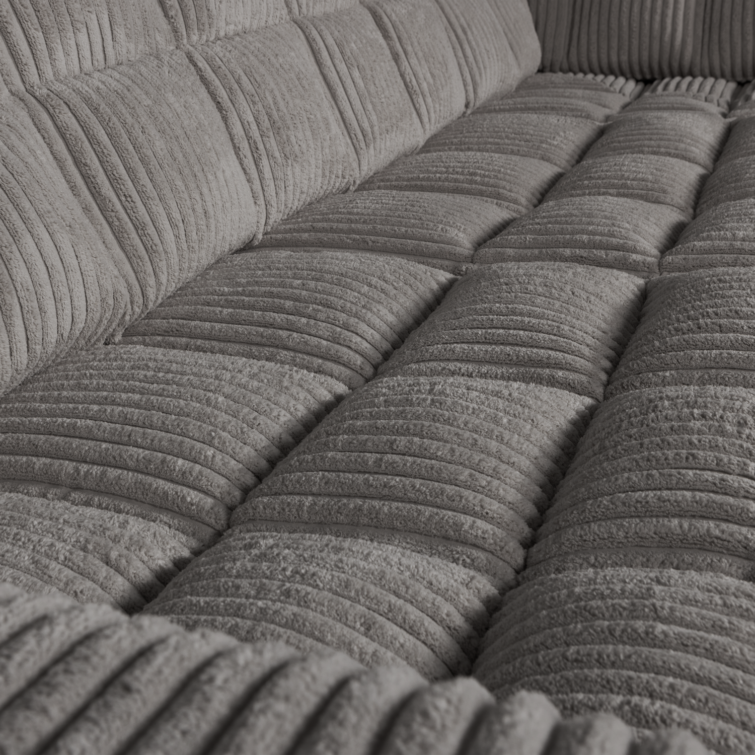 Second date hoekbank rechts grove ribstof terrazzo - Afbeelding 4