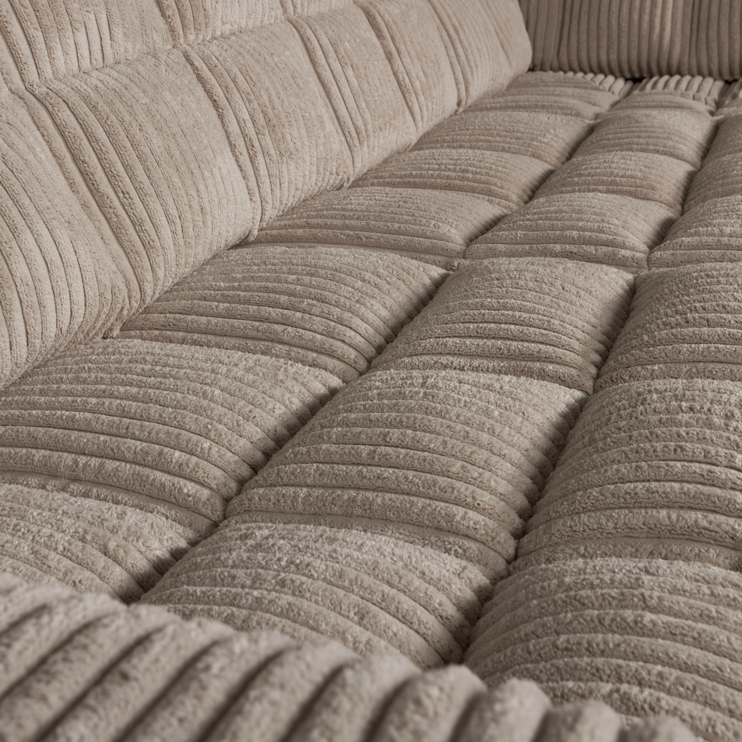 Second date hoekbank rechts grove ribstof mud - Afbeelding 4