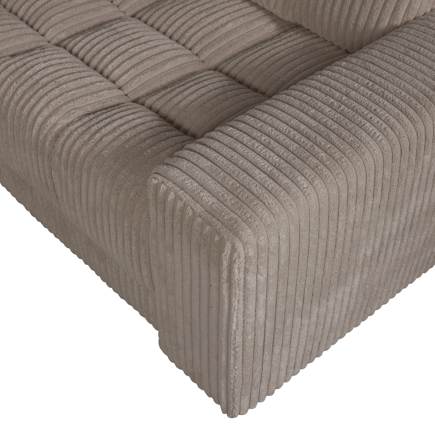 Second date hoekbank rechts grove ribstof mud - Afbeelding 5