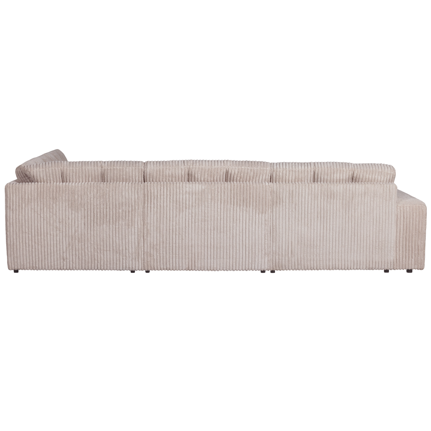 Second date hoekbank rechts grove ribstof naturel - Afbeelding 5