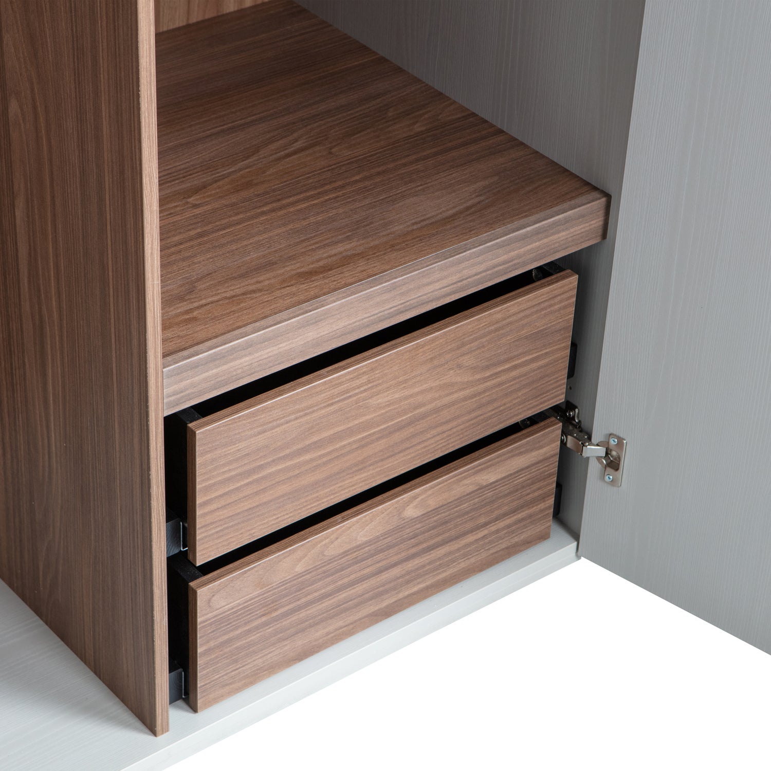 Kledingkast Rens kleur Pebble Grey - 2drs - Afbeelding 7