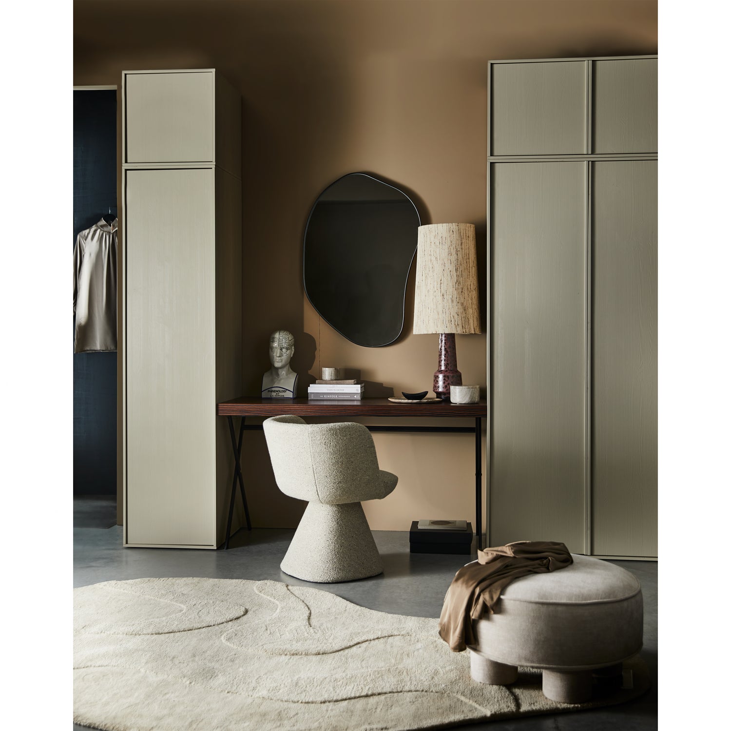 Organische Spiegel Romee 100 x 70cm, kleur Zwart - Afbeelding 3