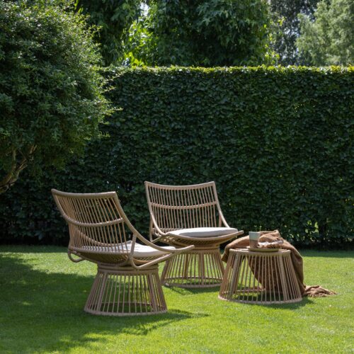 Tuinhocker Alatna Wicker Naturel - Afbeelding 2
