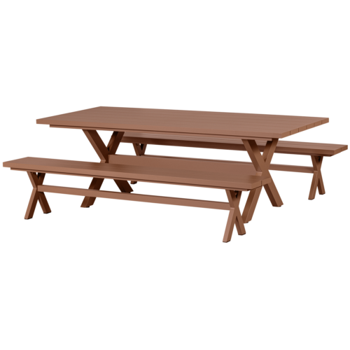 Picknickbank Delta 220cm Terra - Afbeelding 4