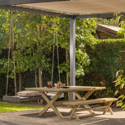 Picknickbank Delta 220cm Groen - Afbeelding 3