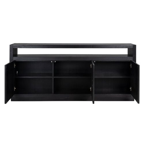 Dressoir Eikenura 3-deuren (Zwart) - Afbeelding 5