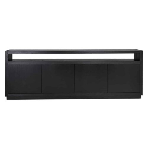 Dressoir Eikenura 4-deuren (Zwart) - Afbeelding 3