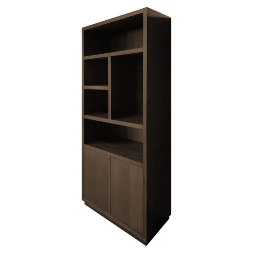 Boekenkast Oakura 220x100cm kleur Bruin
