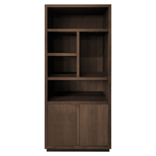 Boekenkast Oakura 220x100cm kleur Bruin - Afbeelding 2