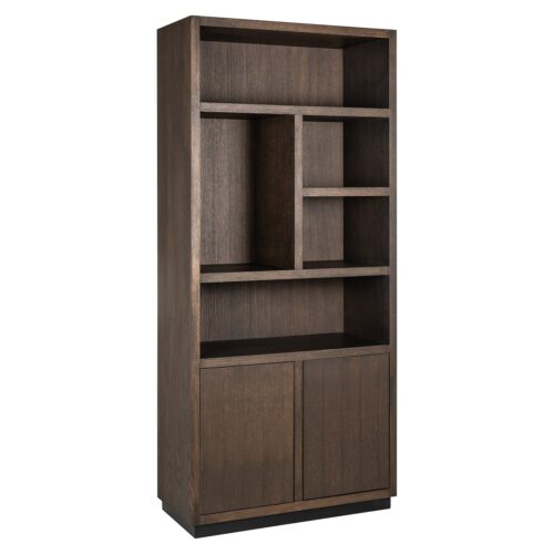 Boekenkast Oakura 220x100cm kleur Bruin