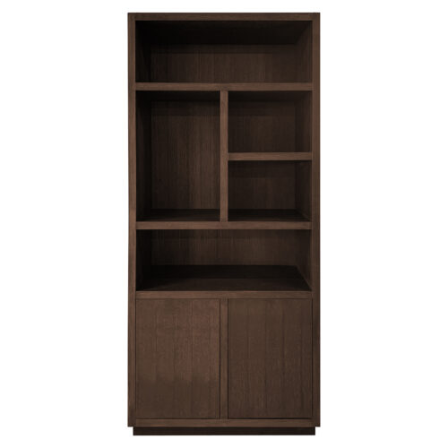 Boekenkast Oakura 220x100cm kleur Bruin - Afbeelding 5