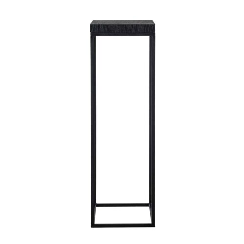 Zuil Oakura Hout en Staal 95cm hoog kleur zwart - Afbeelding 2