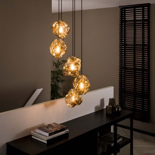 Hanglamp Rock Getrapt met 5 lampen Chromed Glass - Afbeelding 16